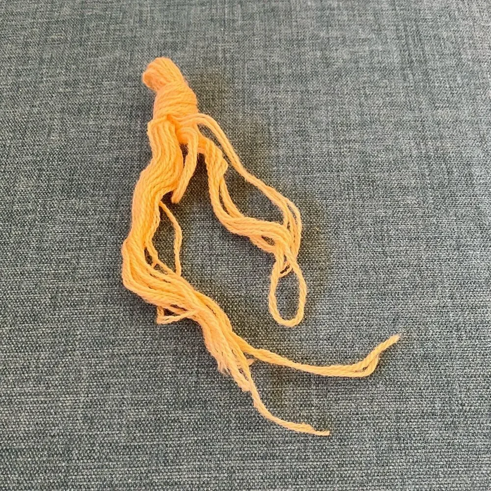 Orange Needlepoint Thread Yarn